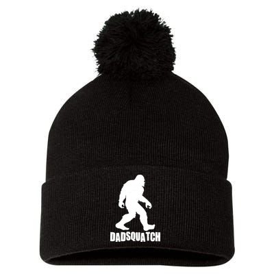 Funny Dadsquatch Dad Sasquatch Bigfoot Pom Pom 12in Knit Beanie