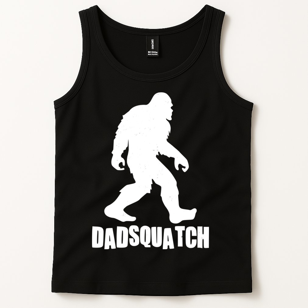 Funny Dadsquatch Dad Sasquatch Bigfoot Tank Top