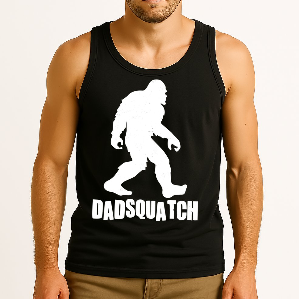Funny Dadsquatch Dad Sasquatch Bigfoot Tank Top