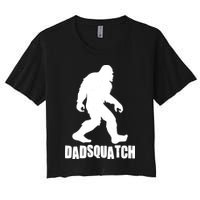 Funny Dadsquatch Dad Sasquatch Bigfoot Crop Top