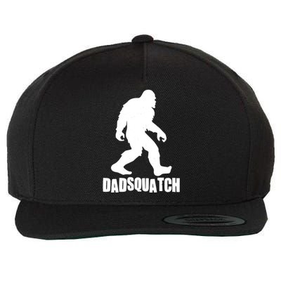 Funny Dadsquatch Dad Sasquatch Bigfoot Wool Snapback Cap