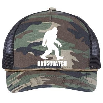 Funny Dadsquatch Dad Sasquatch Bigfoot Retro Rope Trucker Hat Cap