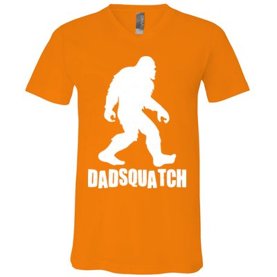 Funny Dadsquatch Dad Sasquatch Bigfoot V-Neck T-Shirt