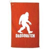 Funny Dadsquatch Dad Sasquatch Bigfoot Platinum Collection Golf Towel