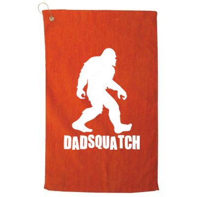 Funny Dadsquatch Dad Sasquatch Bigfoot Platinum Collection Golf Towel