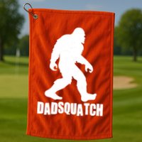 Funny Dadsquatch Dad Sasquatch Bigfoot Golf Towel