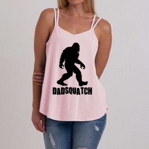 Funny Dadsquatch Dad Sasquatch Bigfoot Women's Strappy Tank