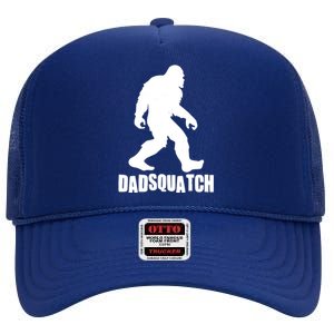 Funny Dadsquatch Dad Sasquatch Bigfoot High Crown Mesh Back Trucker Hat