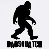 Funny Dadsquatch Dad Sasquatch Bigfoot Garment-Dyed Sweatshirt