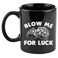 Funny Dice Design Gambling Dice Casino Lovers 11oz C Handle Ceramic Mug