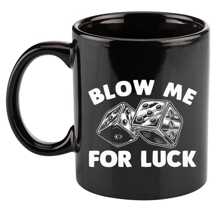 Funny Dice Design Gambling Dice Casino Lovers 11oz C Handle Ceramic Mug