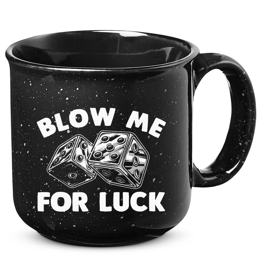 Funny Dice Design Gambling Dice Casino Lovers 15oz Campfire Ceramic Mug
