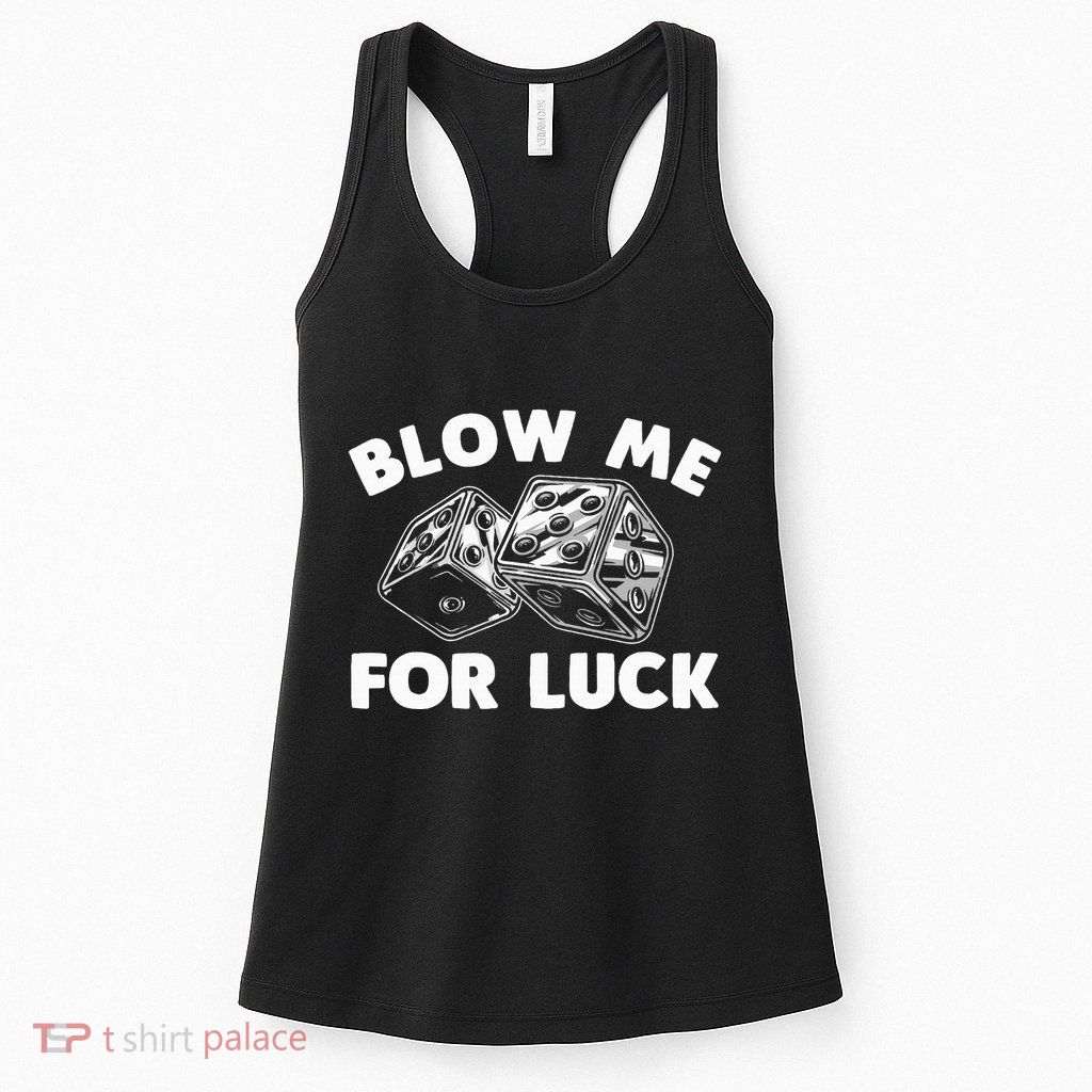 Funny Dice Design Gambling Dice Casino Lovers Womens Tank Top