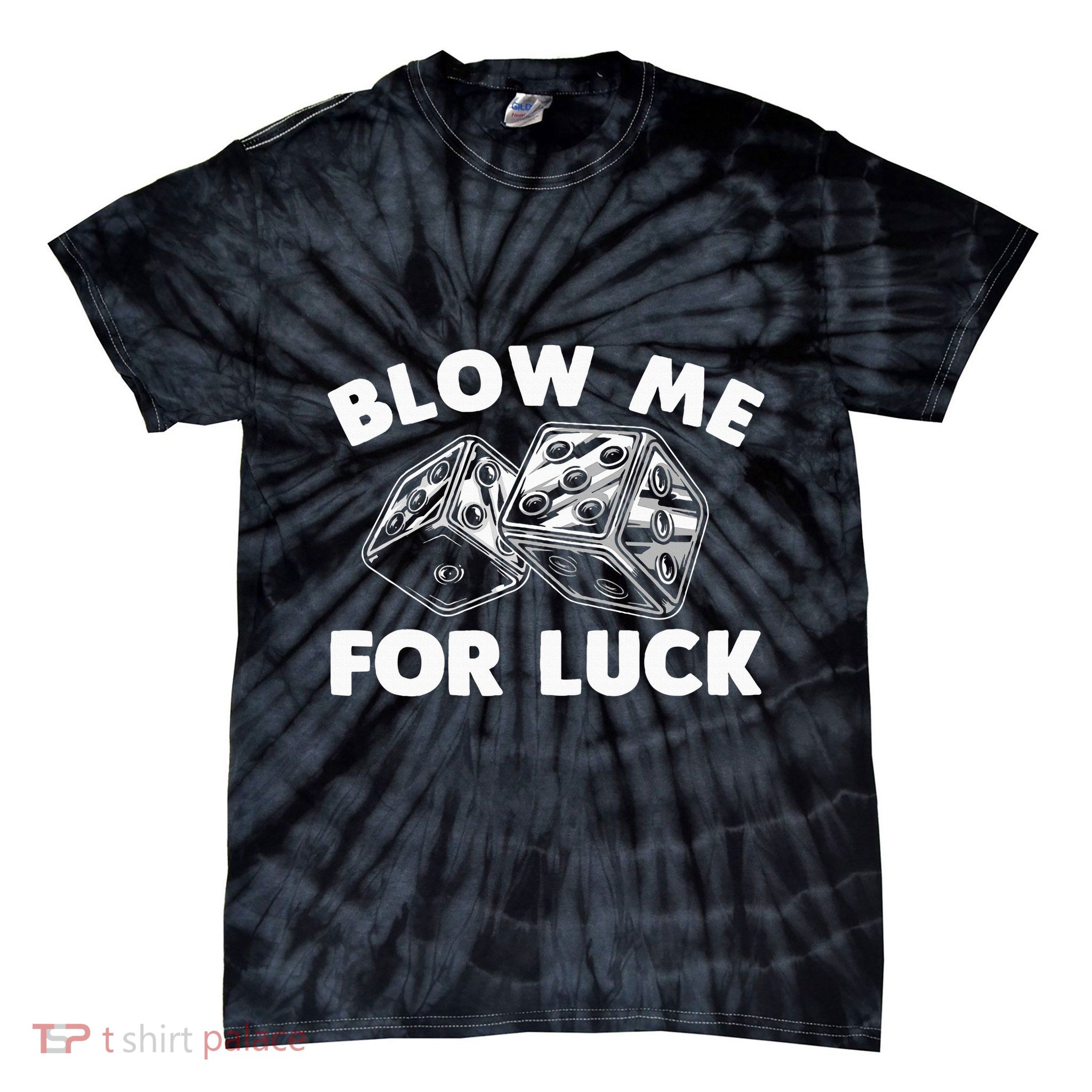 Funny Dice Design Gambling Dice Casino Lovers Tie-Dye T-Shirt