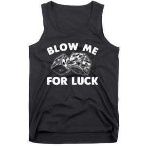 Funny Dice Design Gambling Dice Casino Lovers Tank Top