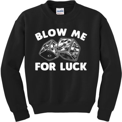 Funny Dice Design Gambling Dice Casino Lovers Kids Sweatshirt