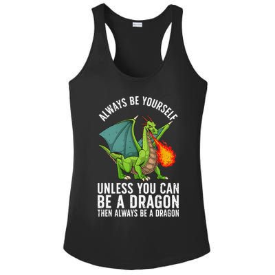 Funny Dragon Design For Fantasy Dragon Lover Ladies PosiCharge Competitor Racerback Tank