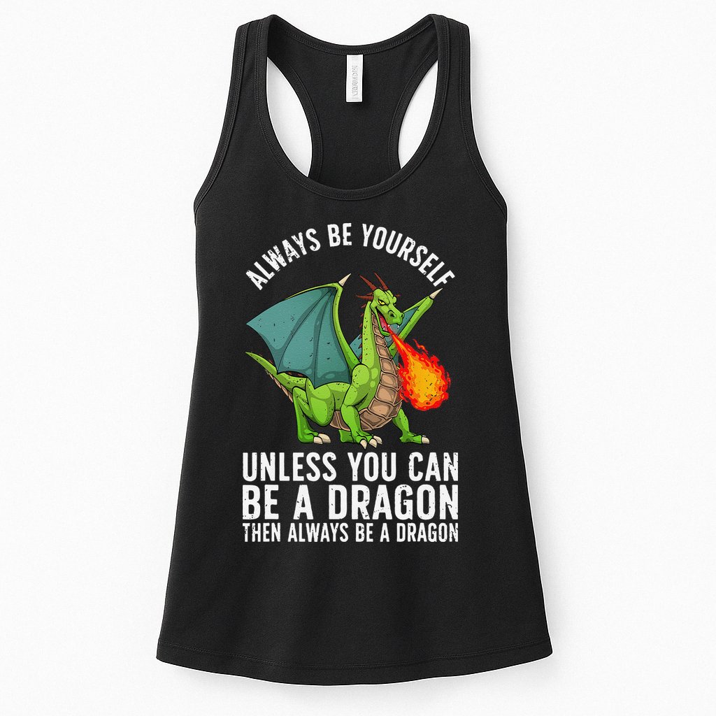 Funny Dragon Design For Fantasy Dragon Lover Womens Tank Top