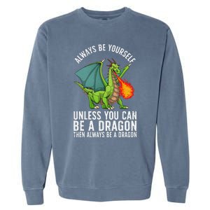 Funny Dragon Design For Fantasy Dragon Lover Garment-Dyed Sweatshirt