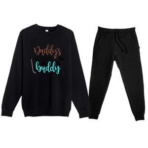 Father's Day Daddy's Hockey Buddy Gift Premium Crewneck Sweatsuit Set