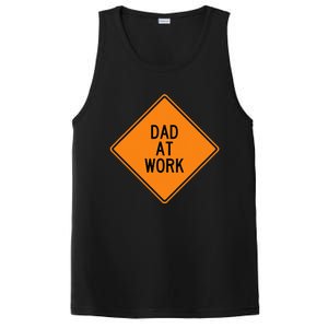  Funny Design Dad at Work Warning PosiCharge Competitor Tank