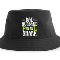 Father's Day Dad Husband Pool Shark Funny Joke Billiards Gift For Dad Sustainable Bucket Hat