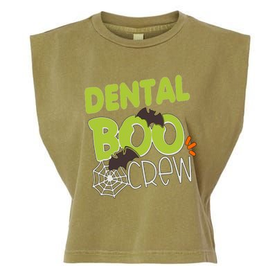 Funny Dental Dentist Halloween Boo Crew Cute Dentist Costume Great Gift Garment-Dyed Women's Muscle Tee