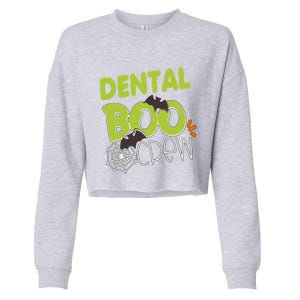 Funny Dental Dentist Halloween Boo Crew Cute Dentist Costume Great Gift Cropped Pullover Crew