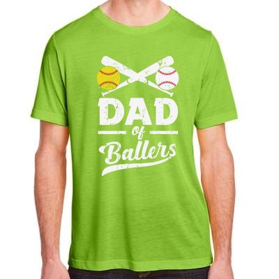 Father's Day Dad Of Ballers Baseball Gift Adult ChromaSoft Performance T-Shirt