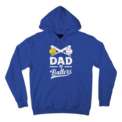 Father's Day Dad Of Ballers Baseball Gift Hoodie