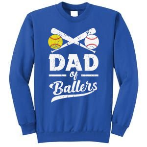 Father's Day Dad Of Ballers Baseball Gift Sweatshirt