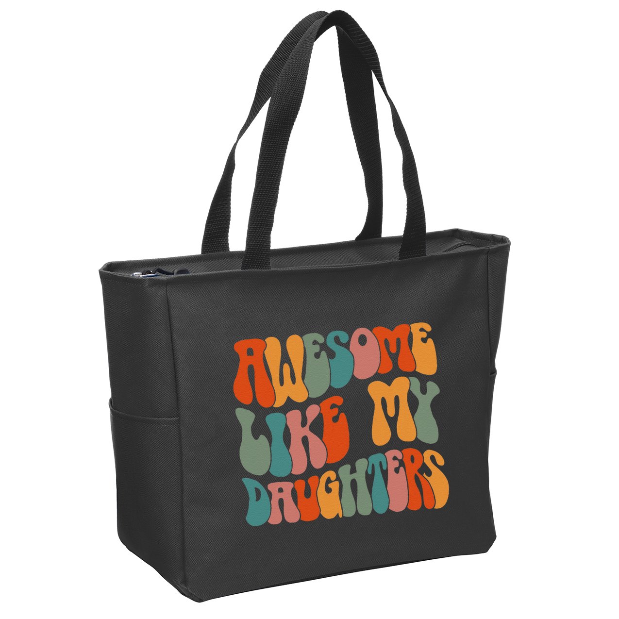 FatherS Day Dad Gifts Daughters Awesome Like My Daughters Zip Tote Bag