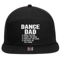 Funny Dance Dad Proud Dancer Dancing Father 7 Panel Mesh Trucker Snapback Hat