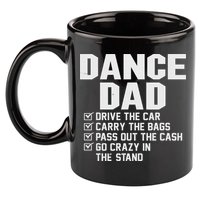 Funny Dance Dad Proud Dancer Dancing Father 11oz C Handle Ceramic Mug