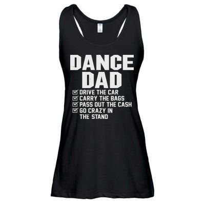 Funny Dance Dad Proud Dancer Dancing Father Ladies Essential Flowy Tank