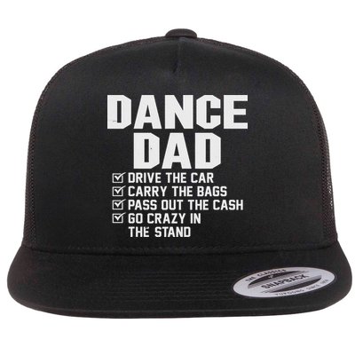 Funny Dance Dad Proud Dancer Dancing Father Flat Bill Trucker Hat