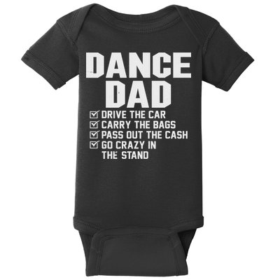 Funny Dance Dad Proud Dancer Dancing Father Baby Bodysuit