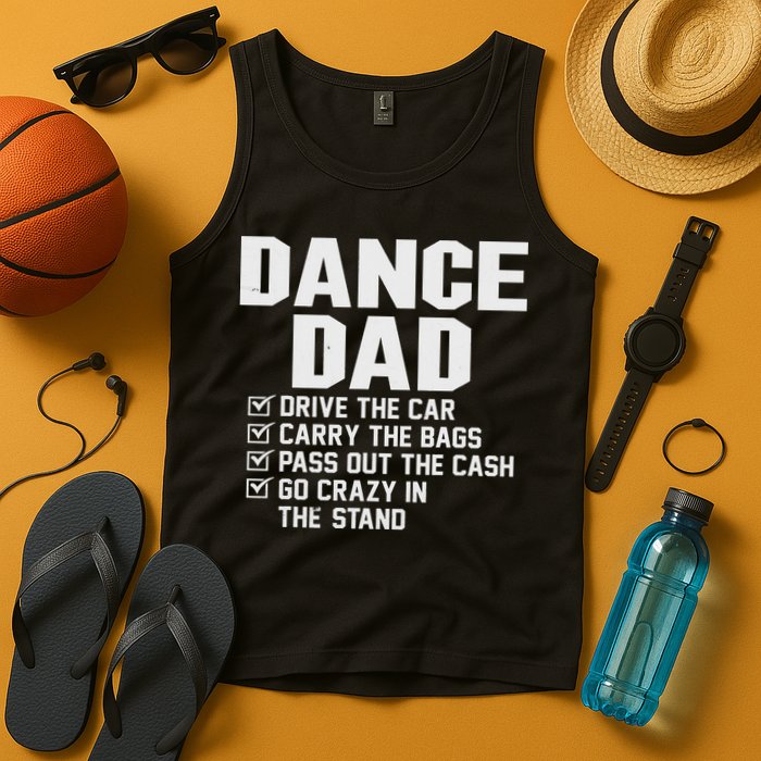Funny Dance Dad Proud Dancer Dancing Father Tank Top