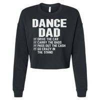 Funny Dance Dad Proud Dancer Dancing Father Cropped Pullover Crew