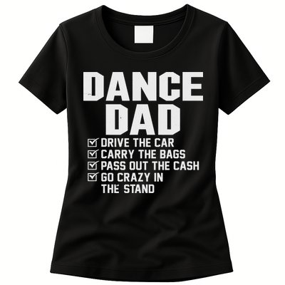 Funny Dance Dad Proud Dancer Dancing Father Womens T-Shirt