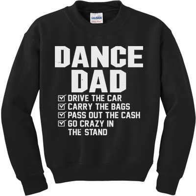 Funny Dance Dad Proud Dancer Dancing Father Kids Sweatshirt
