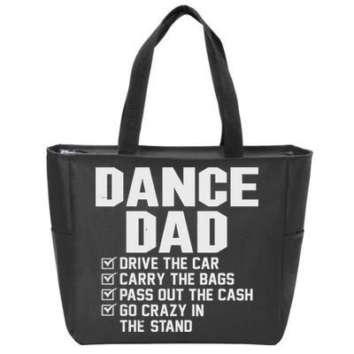 Funny Dance Dad Proud Dancer Dancing Father Zip Tote Bag