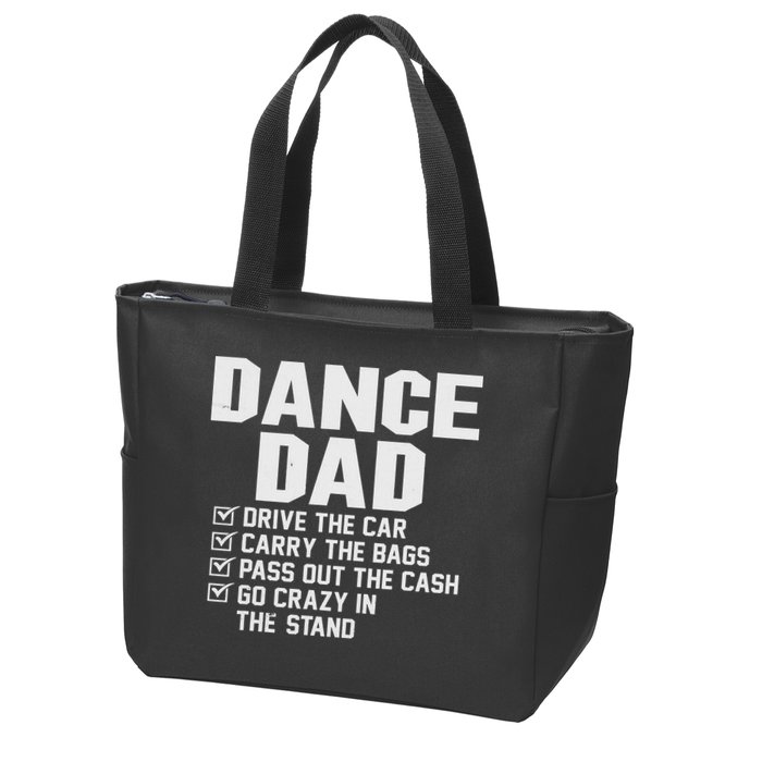 Funny Dance Dad Proud Dancer Dancing Father Zip Tote Bag