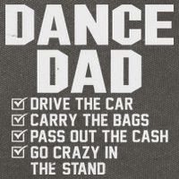 Funny Dance Dad Proud Dancer Dancing Father Cotton Canvas Backpack