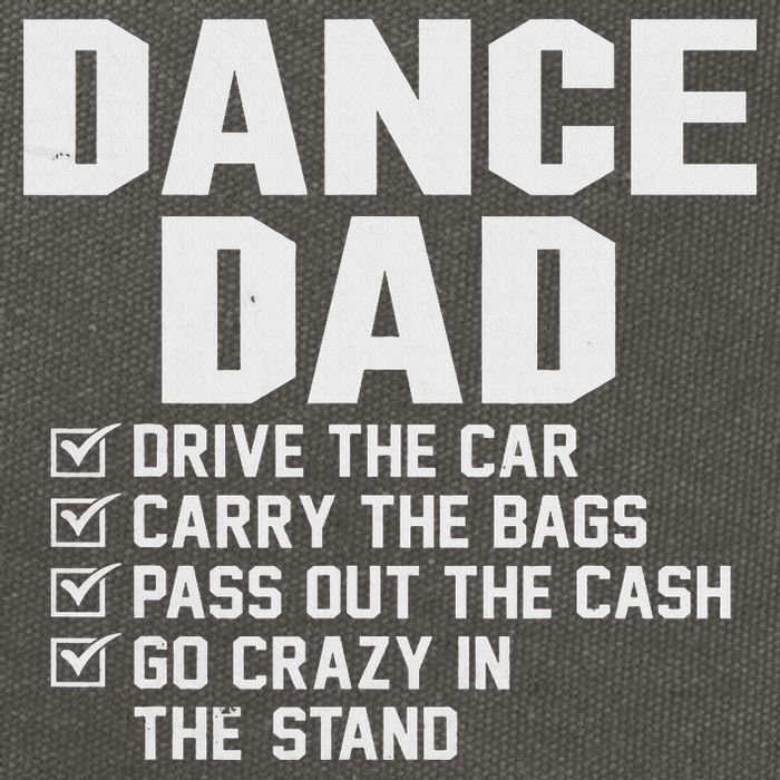 Funny Dance Dad Proud Dancer Dancing Father Cotton Canvas Backpack
