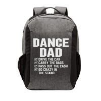 Funny Dance Dad Proud Dancer Dancing Father Vector Backpack