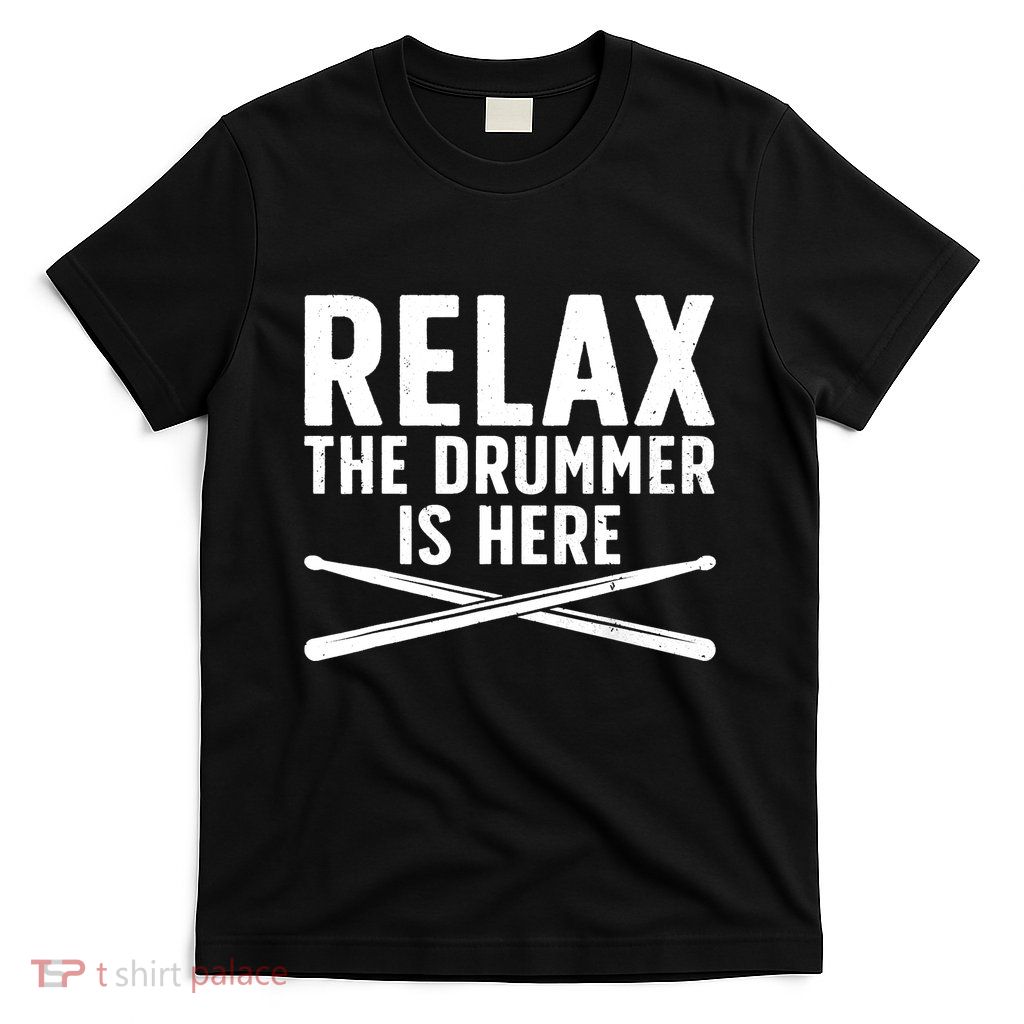 Funny Drummer Design For Drum Player Music Lover T-Shirt