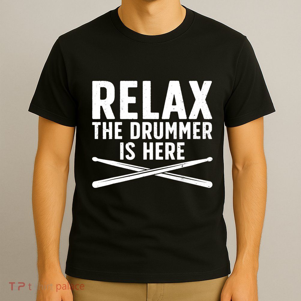 Funny Drummer Design For Drum Player Music Lover T-Shirt