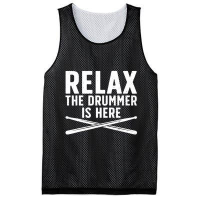 Funny Drummer Design For Drum Player Music Lover Mesh Reversible Basketball Jersey Tank