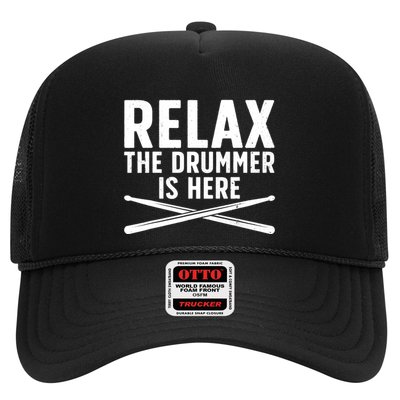 Funny Drummer Design For Drum Player Music Lover Trucker Hat